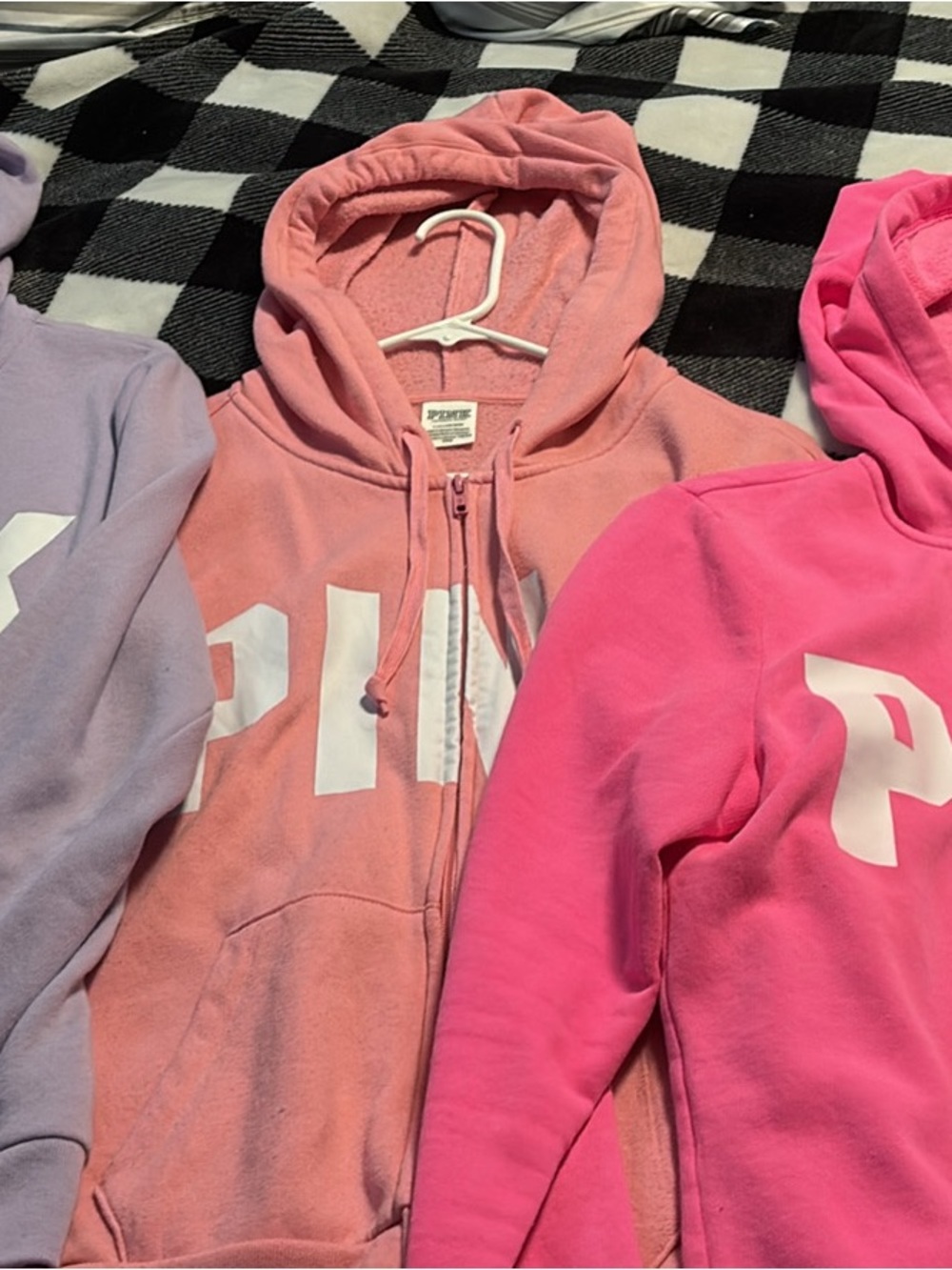 PINK Victoria's Secret Women’s Zip-Up Hoodie Bundle M/L